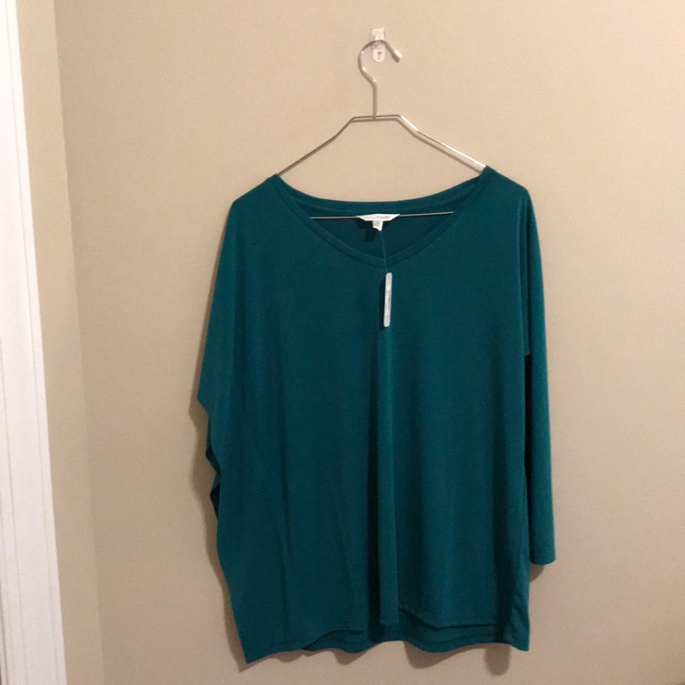 Long/short Sleeve Teal Top